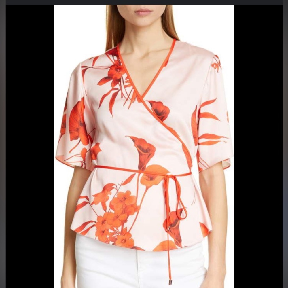 NWT Ted Baker Wrap Top